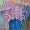 Hydrangea in Blue Vase 